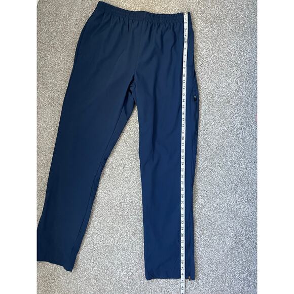 New Balance Blue Athletic Trackpants Pockets Performance Logo Blokecore Large - Picture 11 of 14